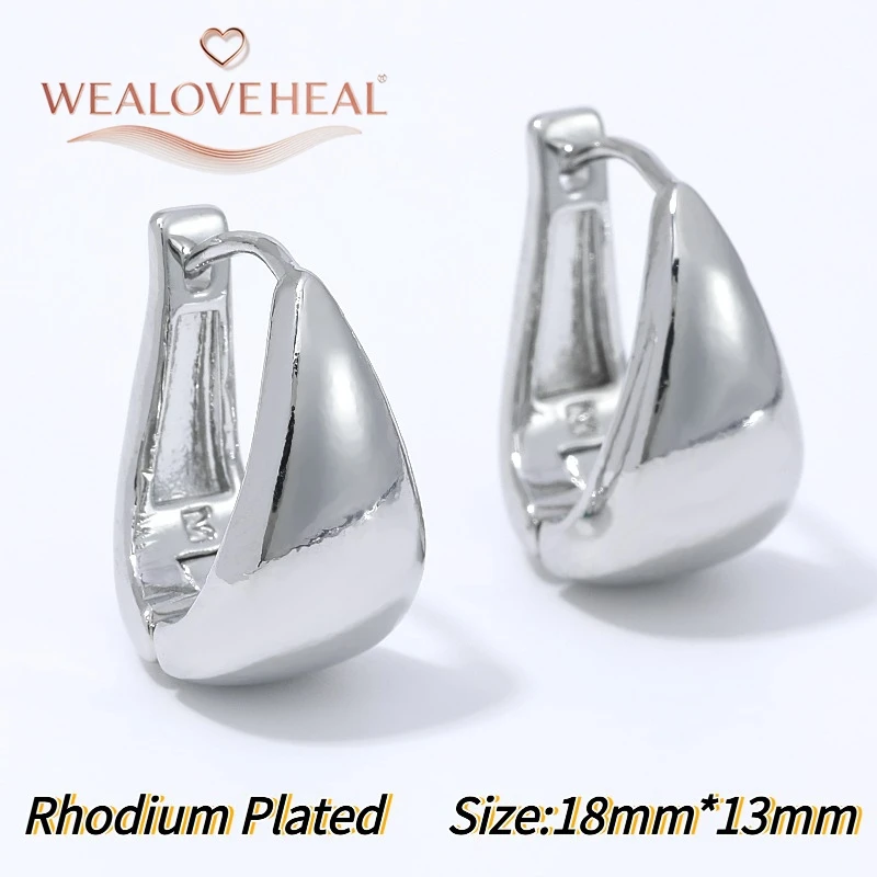 Damen-Ohrringe aus 18K vergoldetem Messing mit CZ-Stein, V-förmige Huggie-Ohrringe, geometrisch, minimalistisch, für den täglichen Gebrauch, Valentinstagsgeschenk, Schmuck. – Detail 30