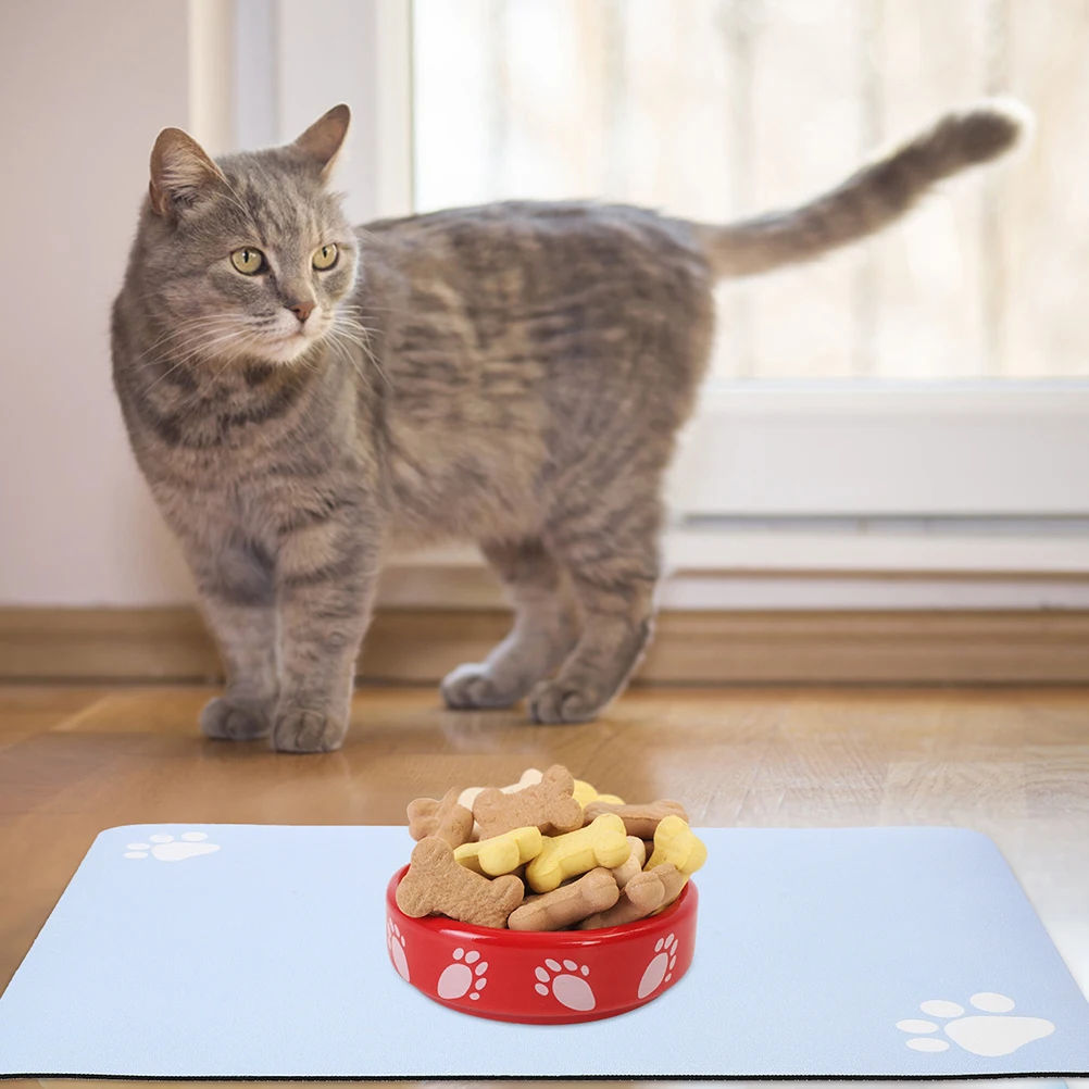 

Feeding Absorbent Dog Bowl Quick Dry No Stains Water Resistant Non Slip Mat For Food Water Bowl Cat Dog Reusable Diatomite