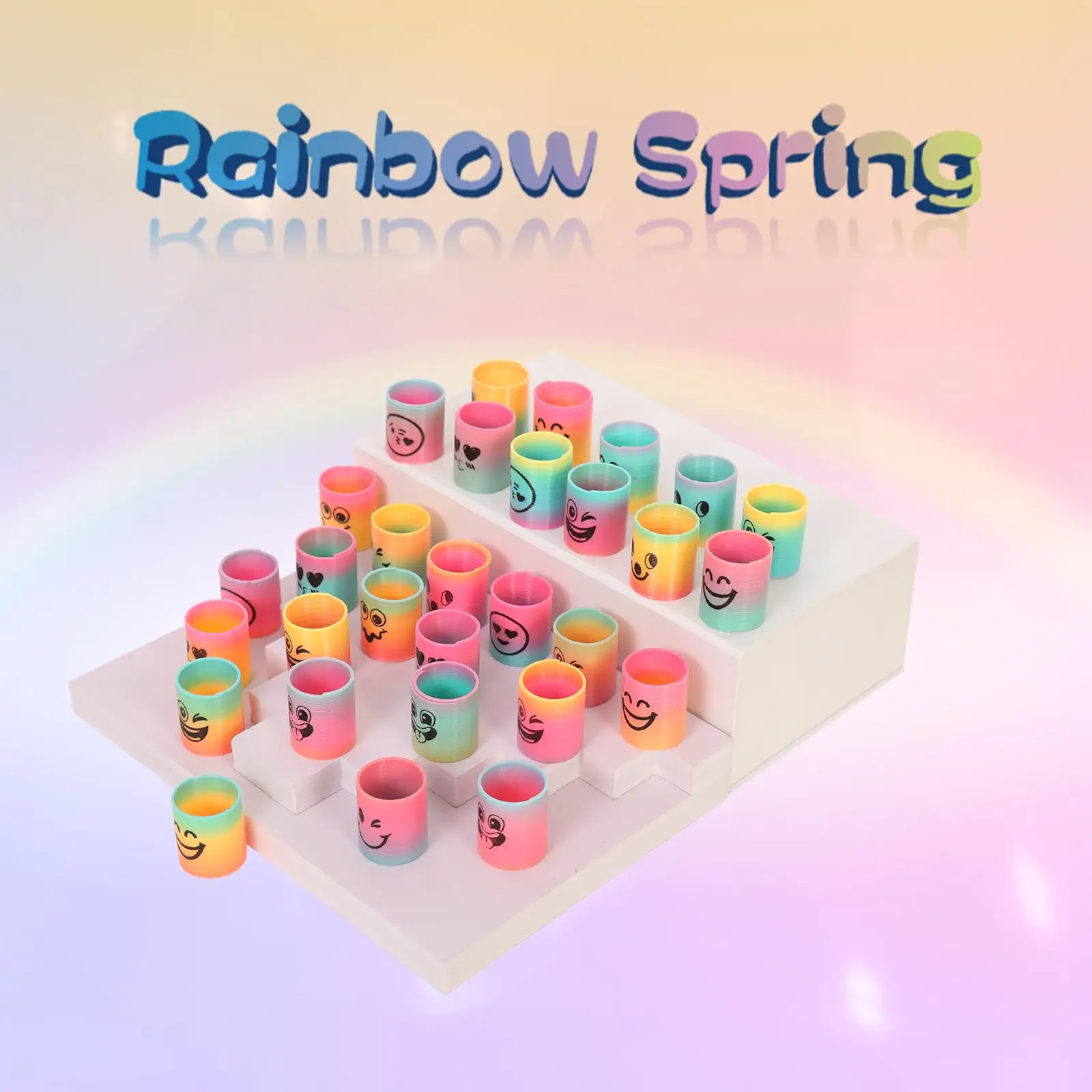 10/20/30 Stück Regenbogen-Zauberfedern für Kinder, flexibles, lustiges Spielzeug für Geburtstagsfeiern, kleine Piñata-Füller, Gastgeschenk – Detail 2