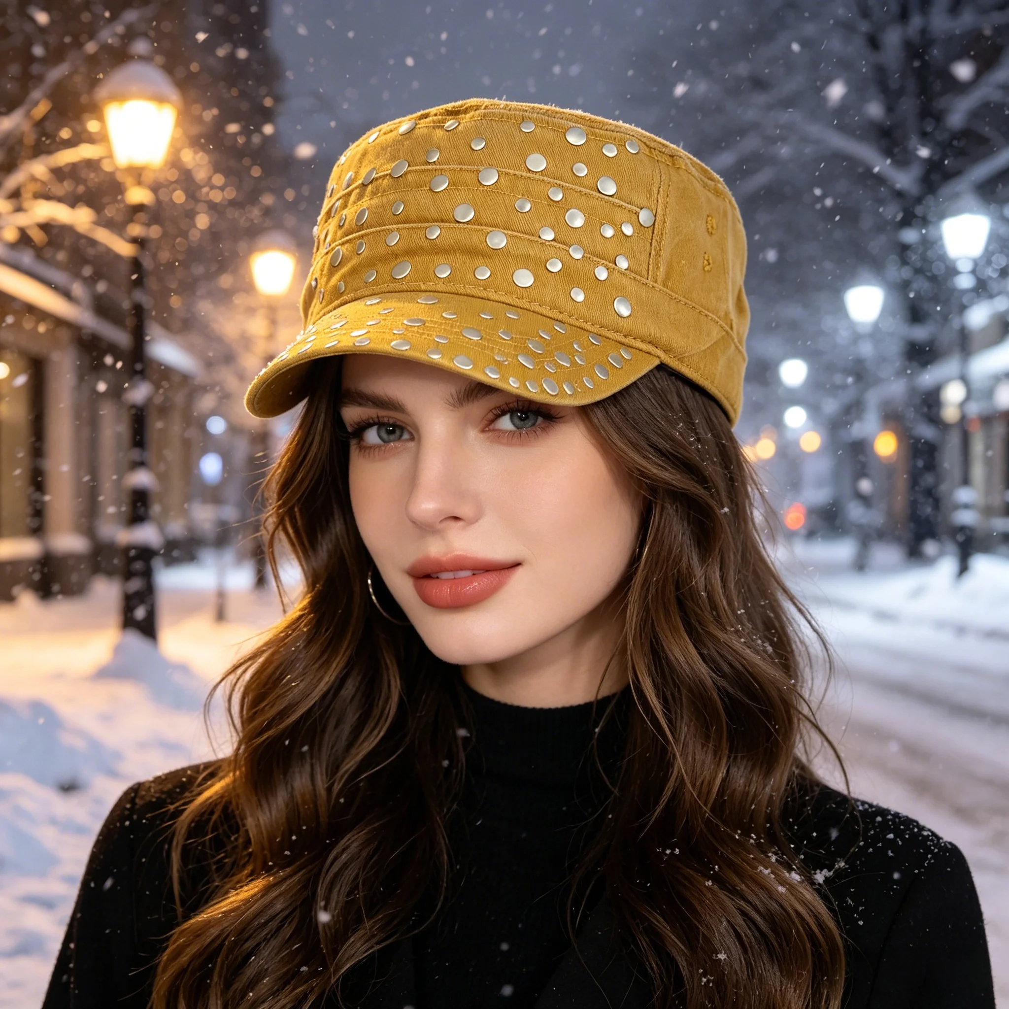 Street Fashion Photoshoot - Американская ретро-кепка в стиле панк с