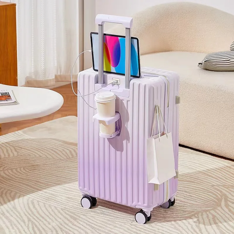 DOIAESKV new gradual change of color 20-26 inch suitcase high value trolley case password case suitcase