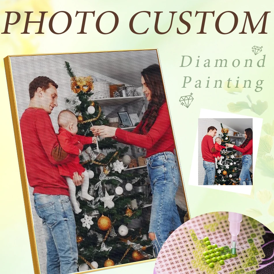 

PhotoCustom Christmas Diamond Painting Create Stunning Home Decor Unique Gift With Your Own Photo Create Stunning Custom Home De