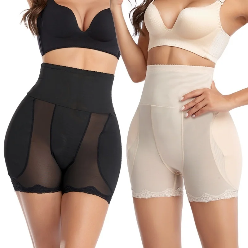 ผู้หญิง Shapewear เบาะสะโพก Butt Lifter กางเกงลูกไม้เอวสูงเทรนเนอร์ Tummy ควบคุมรัดตัว Body Shaper สะโพก Enhancer ต้นขา Slim