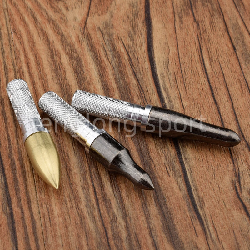 12pcs Archery Arrow Point And Aluminium Insert Suit For I.d 6.2mm Carbon Shaft Diy Arrow