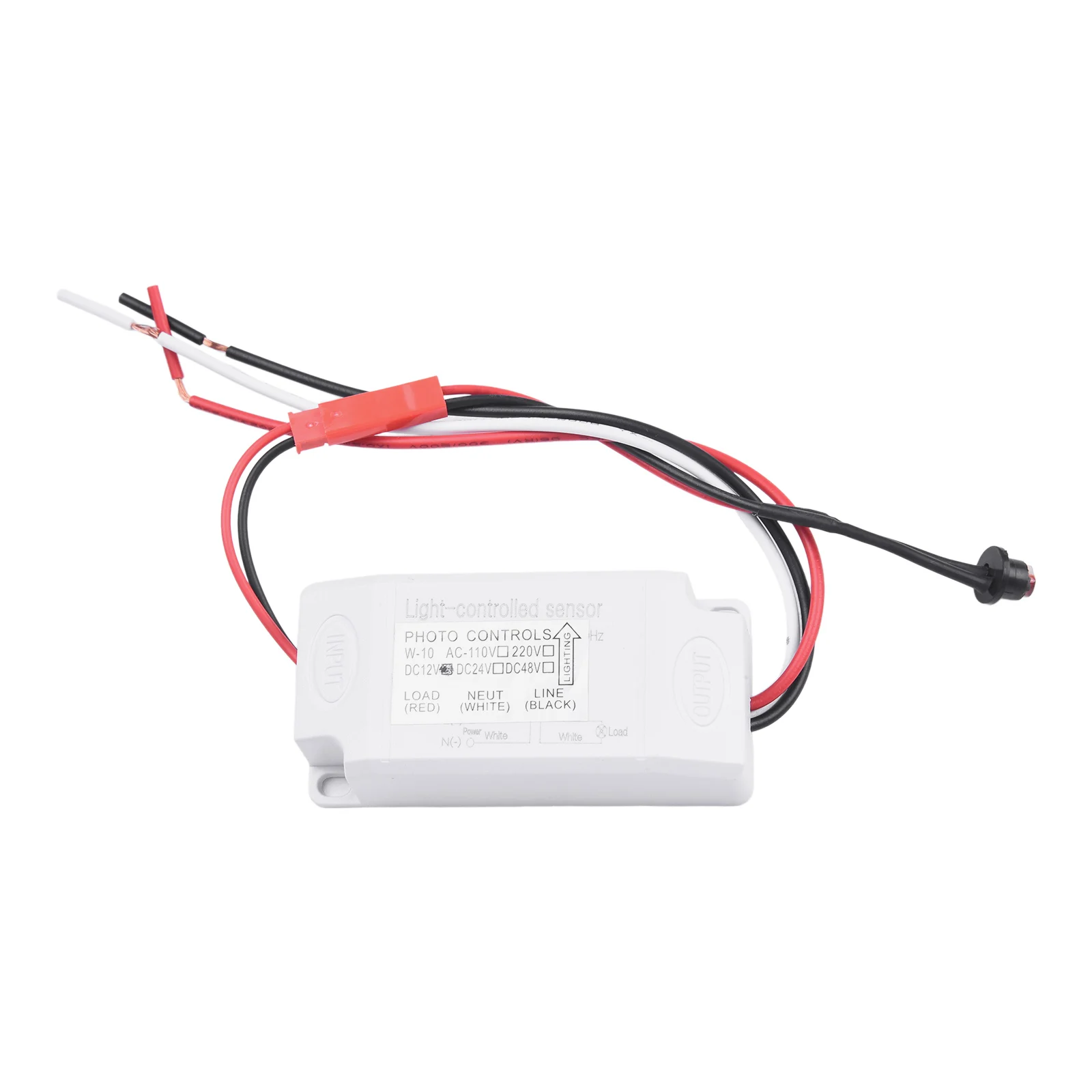 Compact Outdoor Photoelectric Sensor Switch for Automatic Light Control Supports DC 12V/24V and AC 100 260V Power Sources