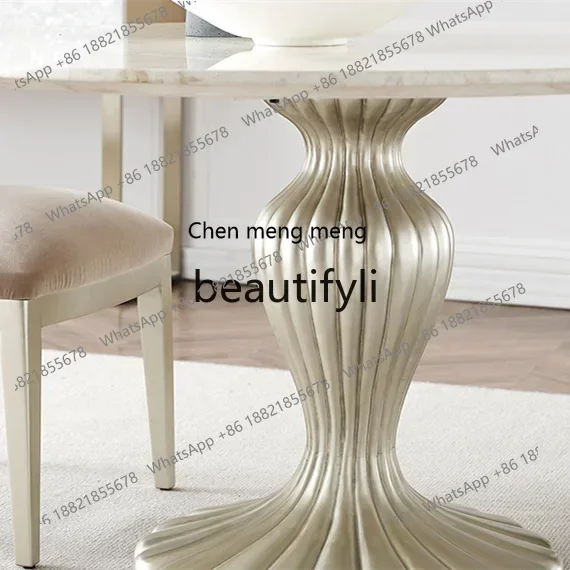 z183  American simple all-solid wood round dining table 1.3 meters oval extension 1 table 6 chairs combination rural