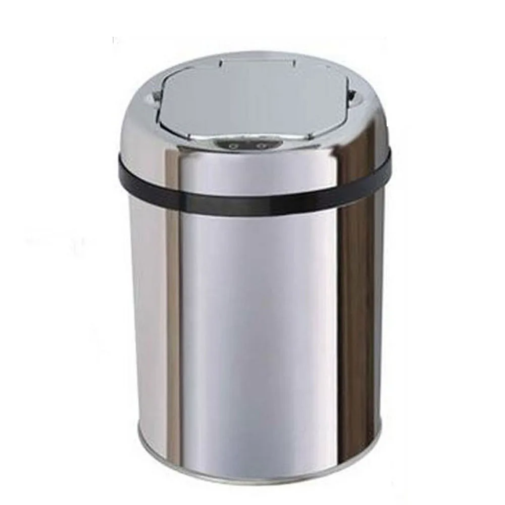 Imagem -05 - Sensor Automático Dustbin Lixo Inteligente Can Forma Redonda Waste Bin Ash-bin Acessórios do Banheiro Litros Aço Inoxidável