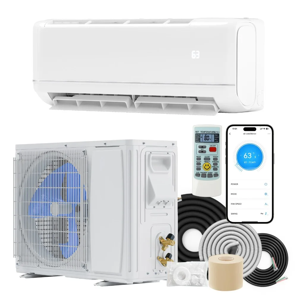 

24000 BTU Split Air Conditioner COOL HEAT PUMP System Ductless Wifi 220V SEER21