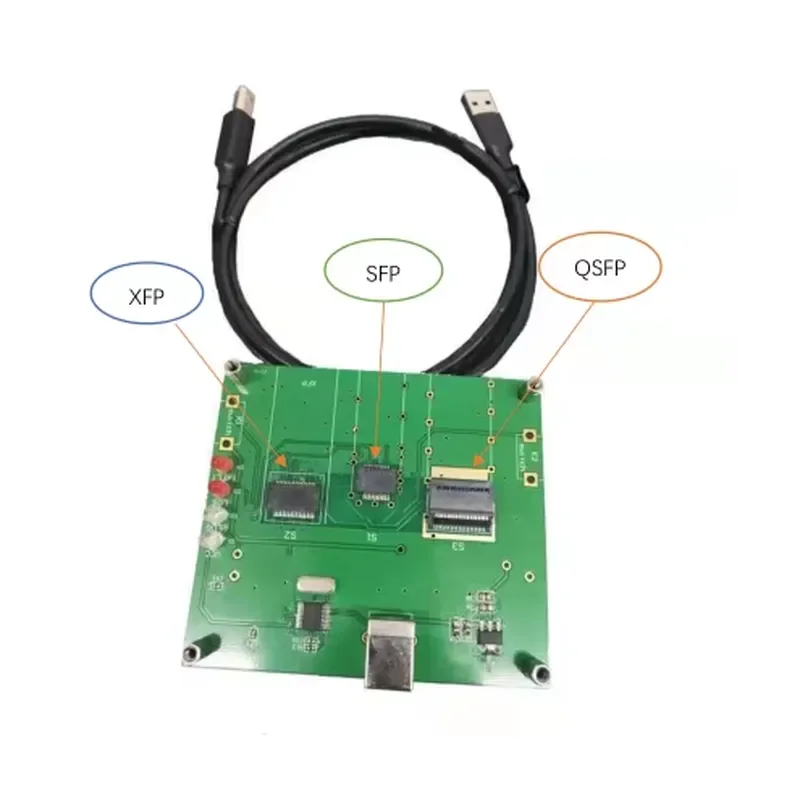 SFP Box Programmer for SFP XFP SFP+ SFP28 QSFP+ QSFP28 EEPROM Write Read Encode Board China Factory