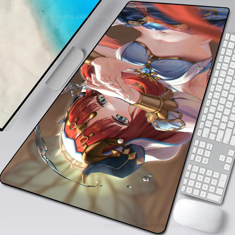 

Anime Genshin Impact Nilou Mouse Mat Desk Mat With Pad Gaming Accessories Prime Gaming XXL Keyboard Pad Stitch Padding Mat