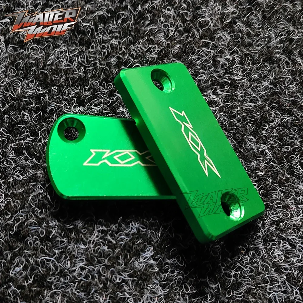 Voor Achter Remvloeistof Olie Cover Voor KAWASAKI KX 125 250 250F 450F 450 KX125 KX250 Motorfiets Accessoires Reservoir cap Motor