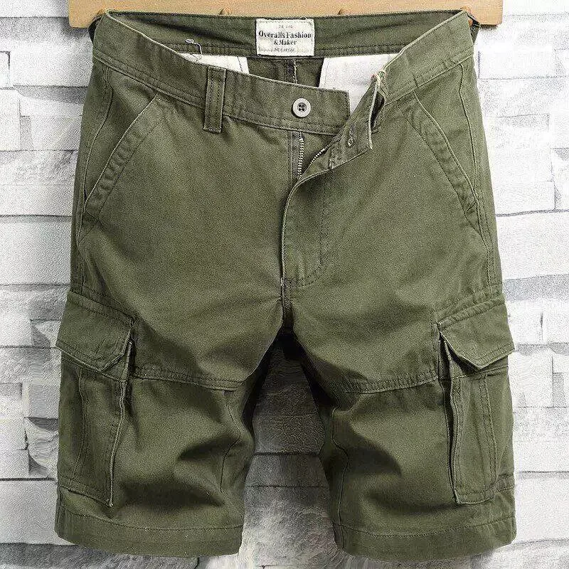 2026 New Men's Casual Wear Five-Quarter Shorts Summer Workwear Loose Straight Leg Dirt-Resistant And Wear-Resistant Cargo Shorts