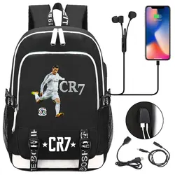 Football CR7 Printing Backpack Men Backpacks Rucksack Students School Bags Bagpack Travel Laptop Mochila Best Gift