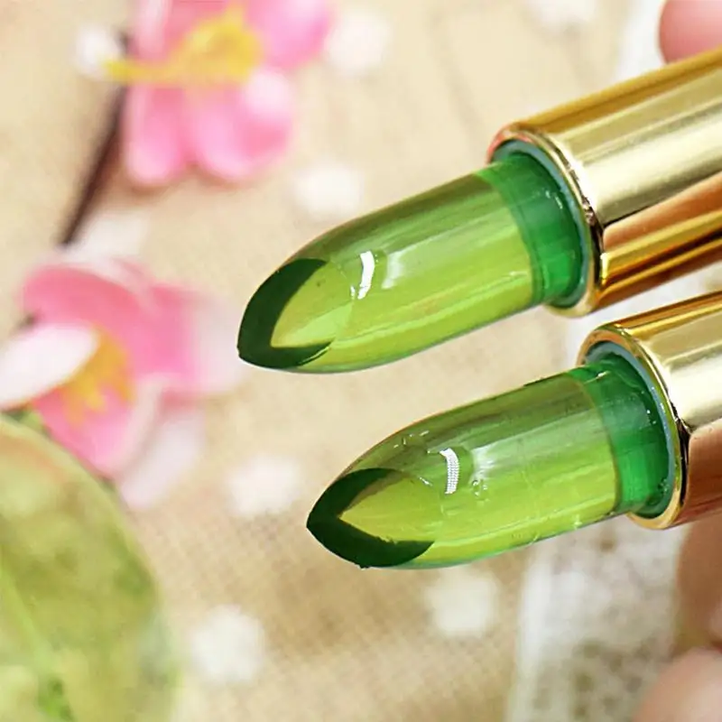 Color Changing Lipstick Moisturizing Aloe Lip Balm Long-lasting Magic PH Color Change Jelly Lipstick Tinted Makeup Lip