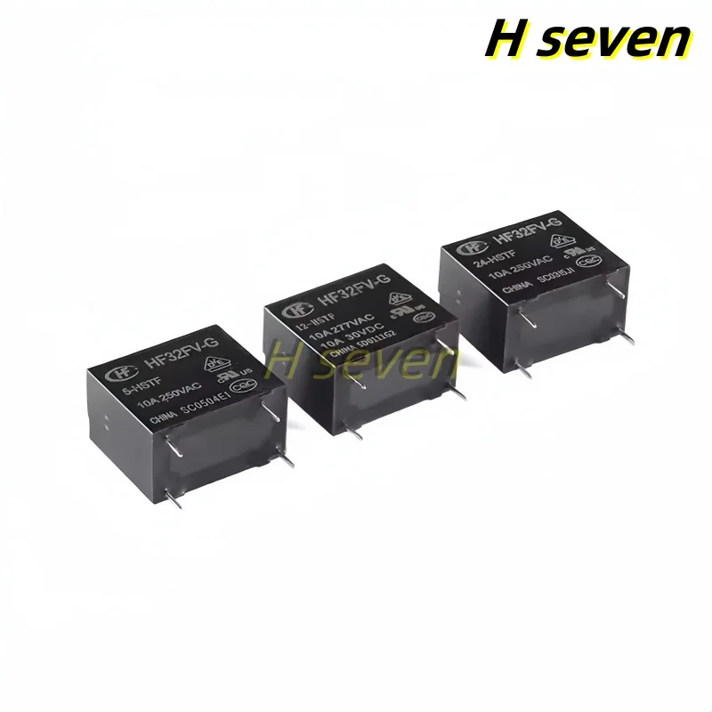 5pcs Power Relay HF32FV-G/5/12/24-HSTF 5V 12V 24VDC 4pin set normally open