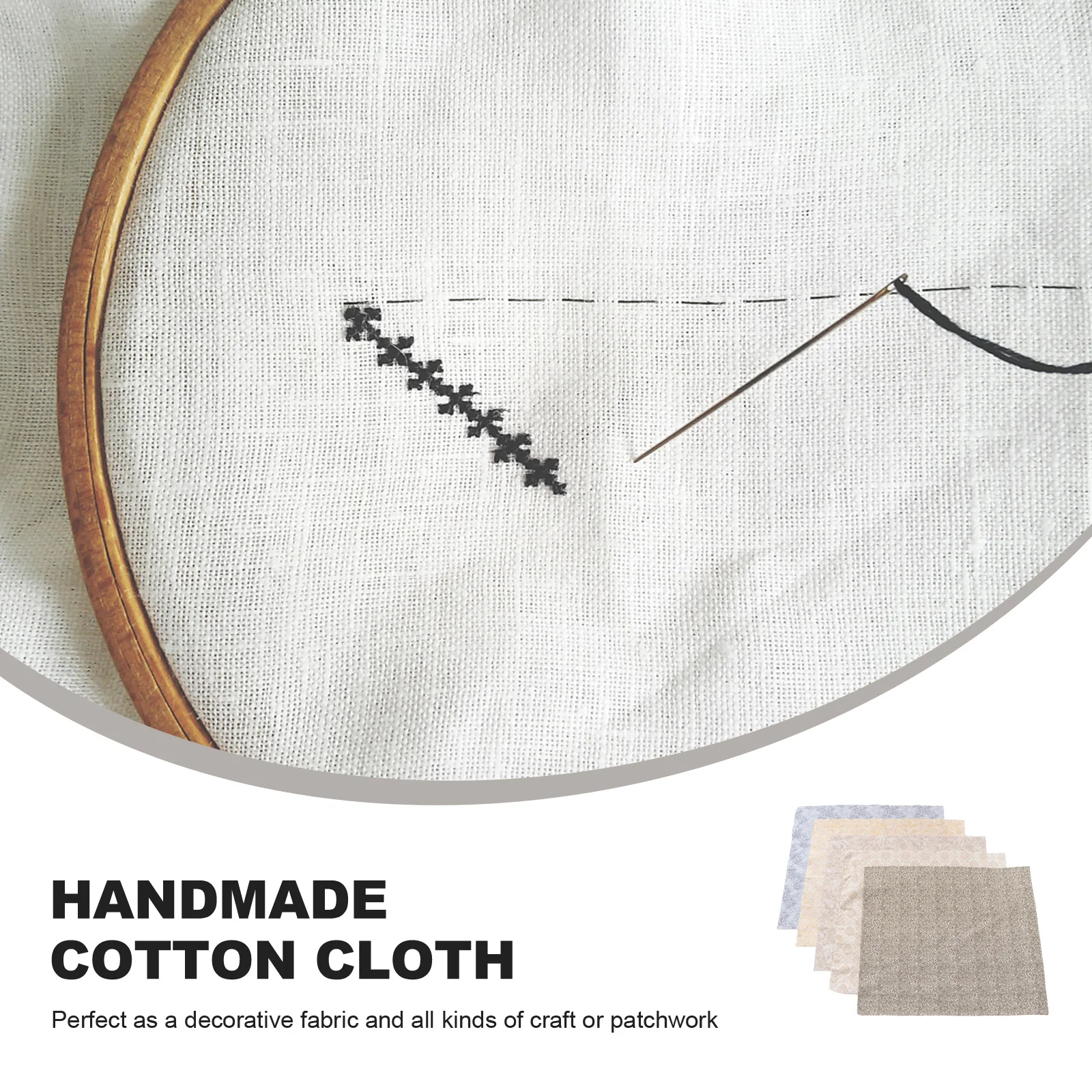 

5Pcs Cotton Fabric Printing Patchwork Cloth Soft Comfortable for DIY Sewing Quilting Craft Materials for Quilts Cushion Covers