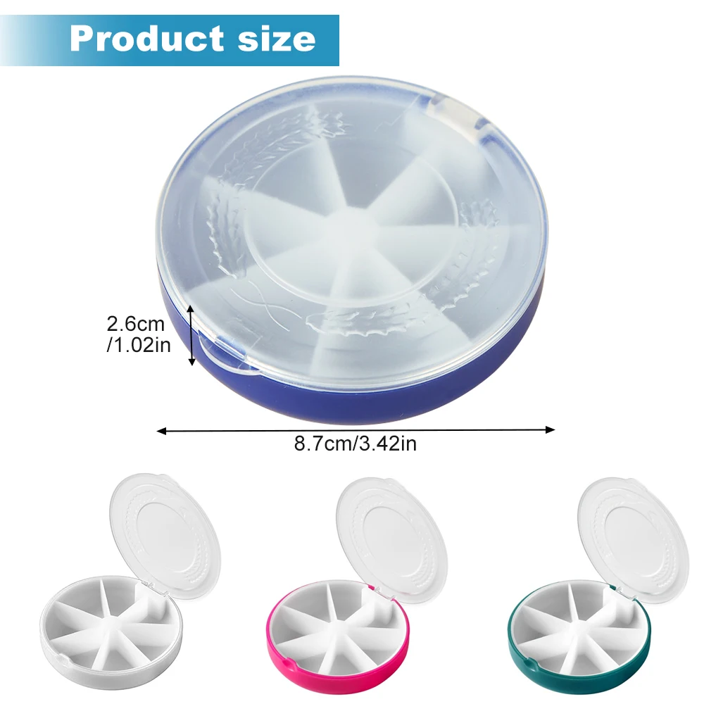 1/2/3PCS Portable Pill Box Weekly Rotating Split Fruit Points Drug Carry With You Mini Medicine Boxs Medicine Travel Pillbox
