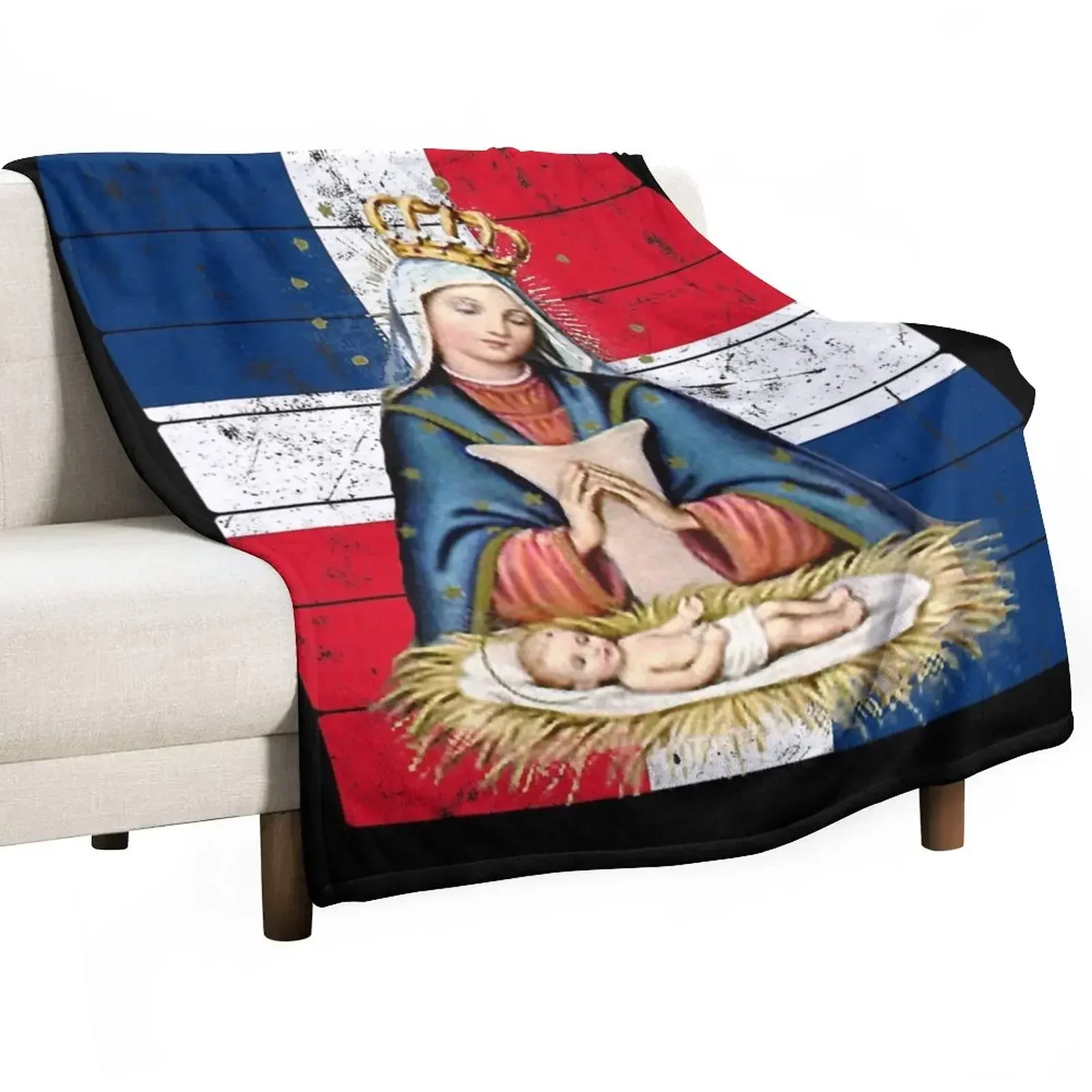 Our lady of Altagracia ,Nuestra Se?ora de la Altagracia Throw Blanket Weighted Bed decorative Blankets