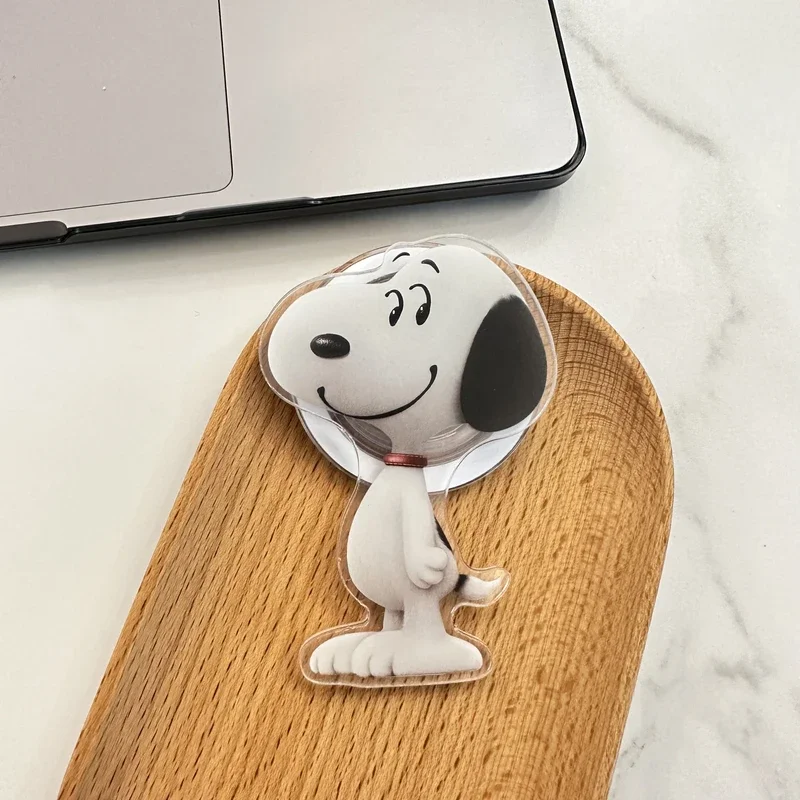 

Милый мультяшный Снупи Чарли Браун для Magsafe, магнитная подставка для телефона Griptok Grip Tok для iPhone, складной держатель для беспроводной зарядки