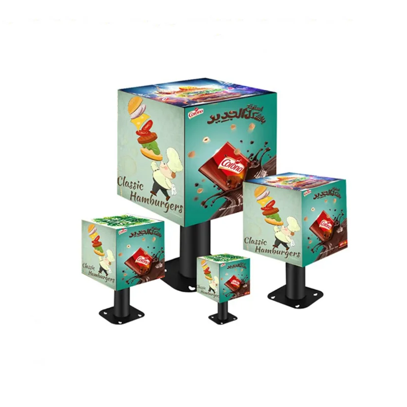 Commercial Advertising P3 Indoor LED Cube Screen Creative 5 Sides Advertising Cube Logo Brand Display Led Cube Display