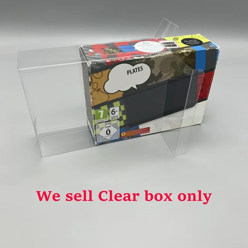 Boîte transparente transparente version européenne pour la nouvelle boîte de protection de stockage de contrôleur de jeu 3DS