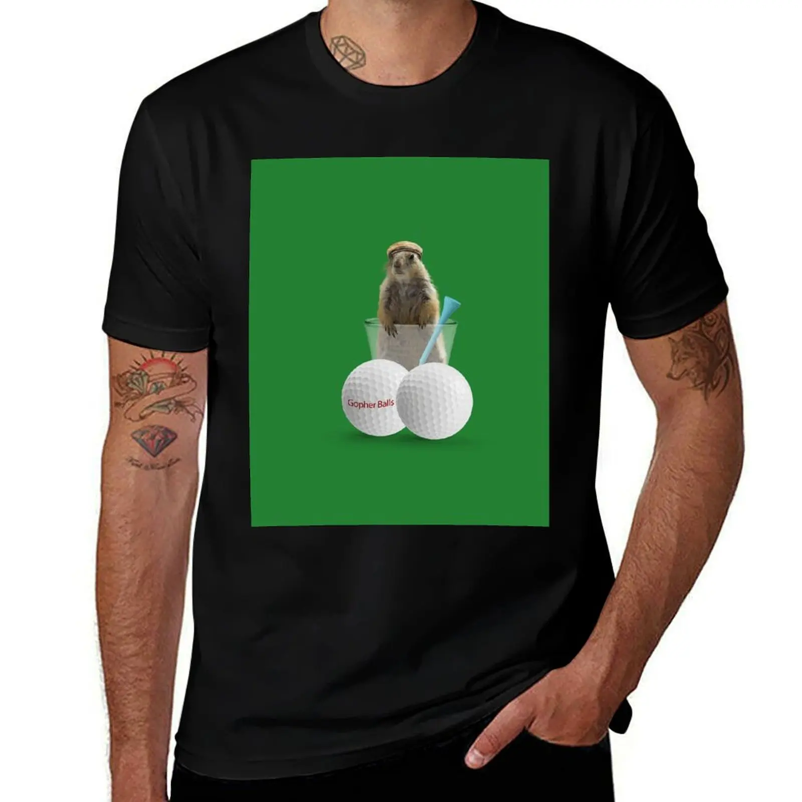 

Gopher Balls T-Shirt man t shirts graphic t shirt for man man t shirt cotton T-shirt