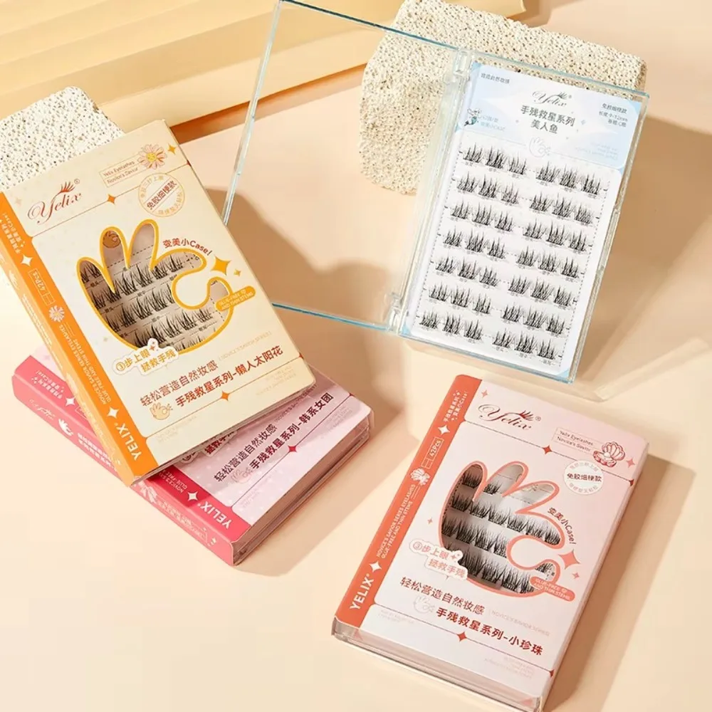 Faux-cils auto-adhésifs doux, Extension de cils, maquillage quotidien, sans colle, pour les yeux de chat