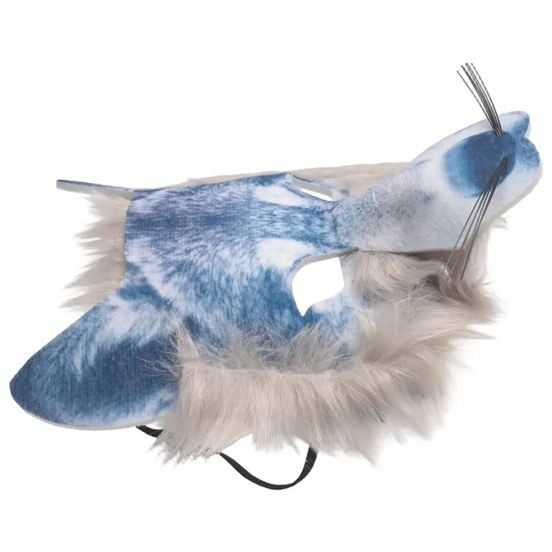 

A63T-1 Piece Animal Wolf Mask For Everyone, Universal For Halloween Party Gathering Unisex Animal Face Mask, Wolf, One Size