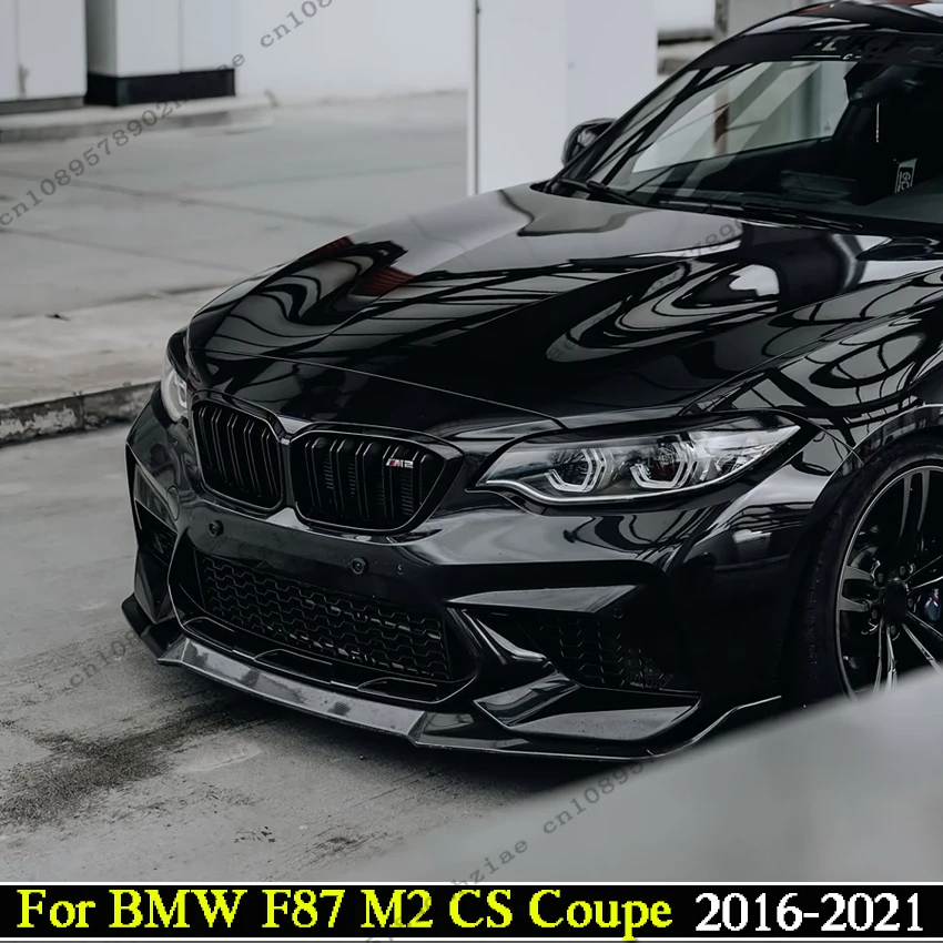 

CS Style Front Splitter For BMW F87 M2 2016-2021 Car Front Bumper Lip Spoiler Splitter Diffuser Front Canards Body kits Tuning
