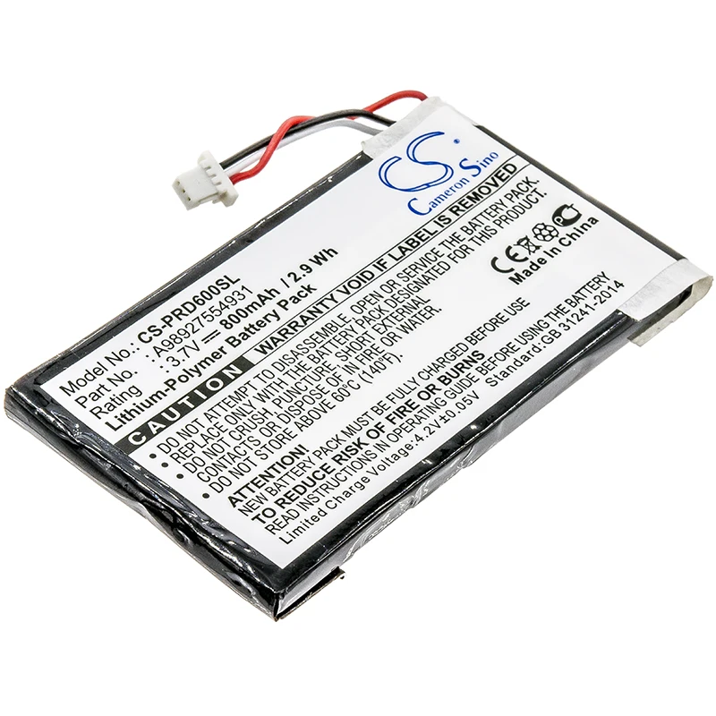

Li-Polymer E-book, E-reader Battery for Sony, 3.7V, 800mAh, Compatible Models: PRS-600, PRS-600/BC, PRS-600/RC