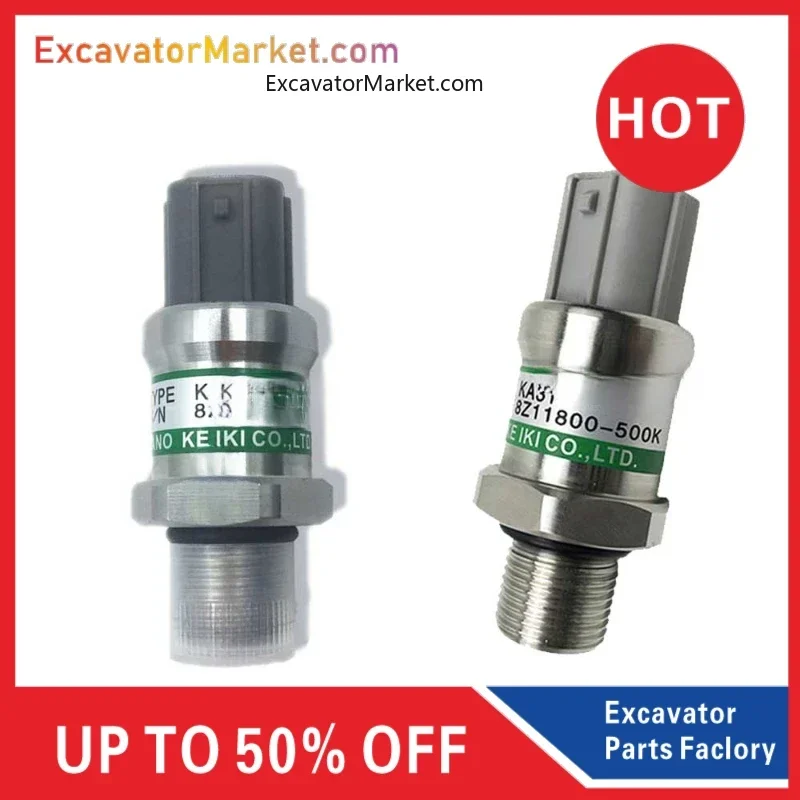 For Doosan Daewoo Excavator Repair Parts Dh220-5 Dh150/220/225/300-7 High Pressure Switch Sensor Ka31 8z11800-500k 9045-2547