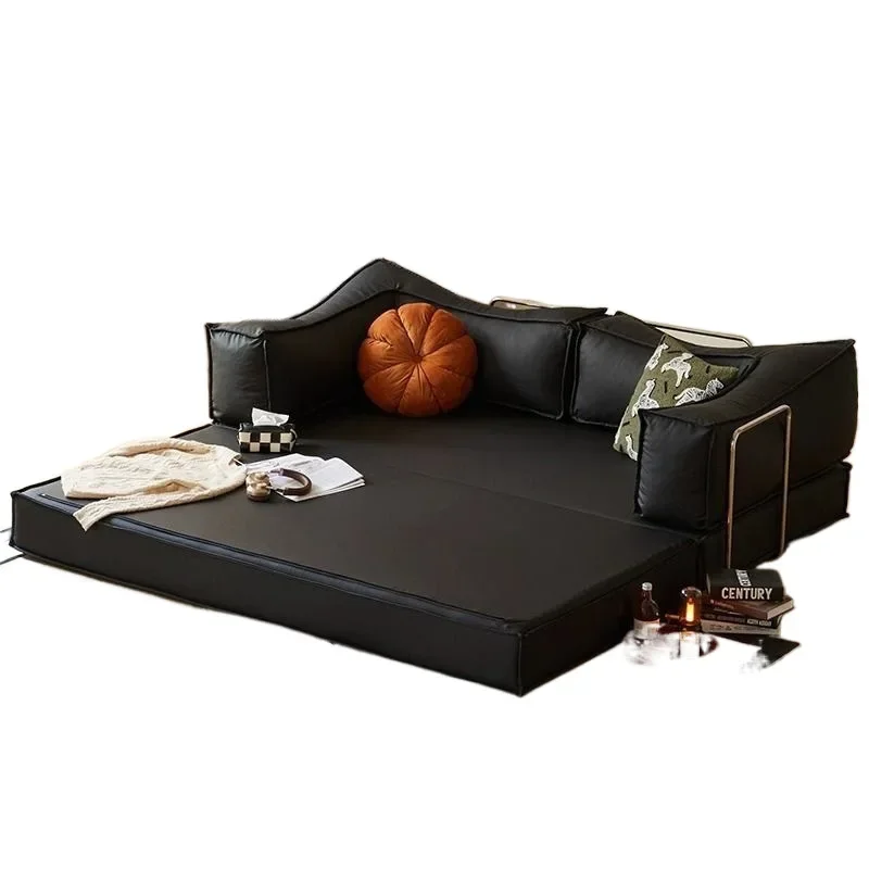 

sofa bed, folding, sitting and lying dual-purpose, small apartment living room, household, fabric art antique sofa