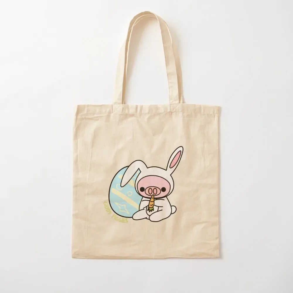 Giddy Piggies with Carrot in Easter Egg Hunt Tote Bag tote bag screen Women's shopping bag