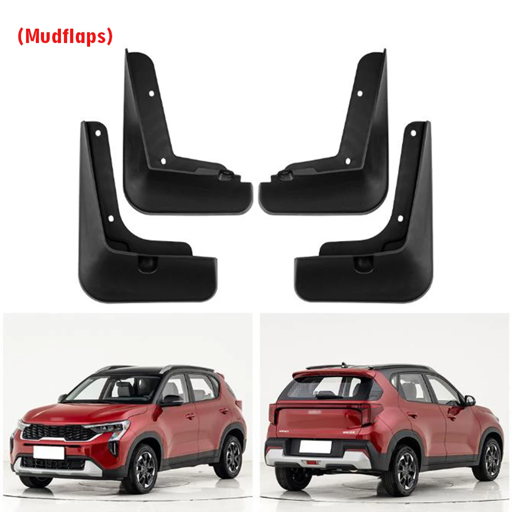 2024 2025 Front Rear 4pcs FOR Kia Sonet Mudguard Fender Mud Flaps Guard Splash Muddflaps Car Accessories