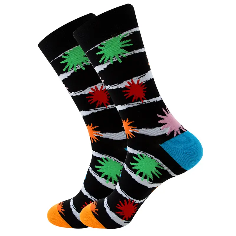 1 Pair New Happy Mens Socks Women Novelty Cartoon Sock Combed Cotton Funny Men's Big Size Crew Hip Hop Thick Long Socks - Image 45