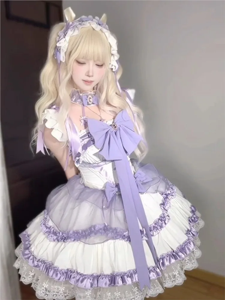Purple Ballet Cute Student Day Adult Dress