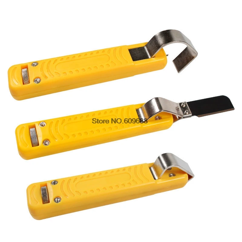 มีดตัดสายเคเบิล Wire Stripper รวมเครื่องมือสําหรับปอกรอบ PVC ซิลิโคนเส้นผ่านศูนย์กลาง 4-16 มม. และ 8-28 มม. LY25-1 LY25-2 LY25-6