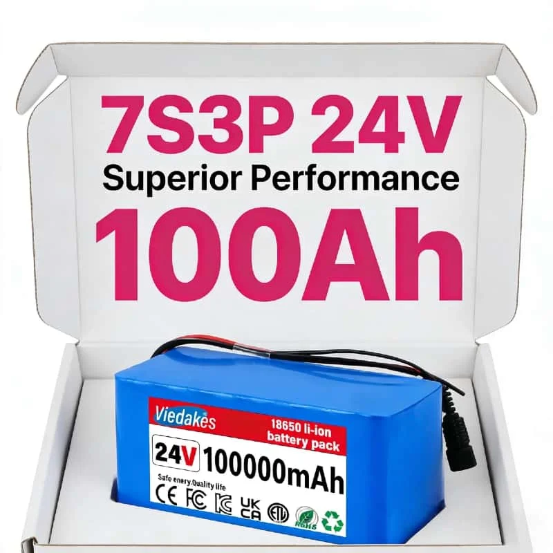 

24V 7S3P Rechargeable 18650 Battery Pack 100000mAh: High Endurance for Cordless Power Tools, Safe Design (Bestselling 2026)