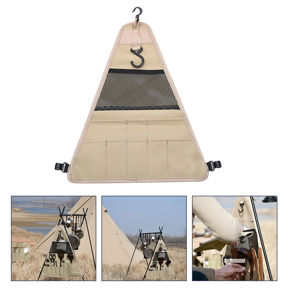 

Hanging Camping Tableware Bag Portable Lightweight Organizer for Outdoor Picnic Hiking Cutlery Storage Tableware Bag