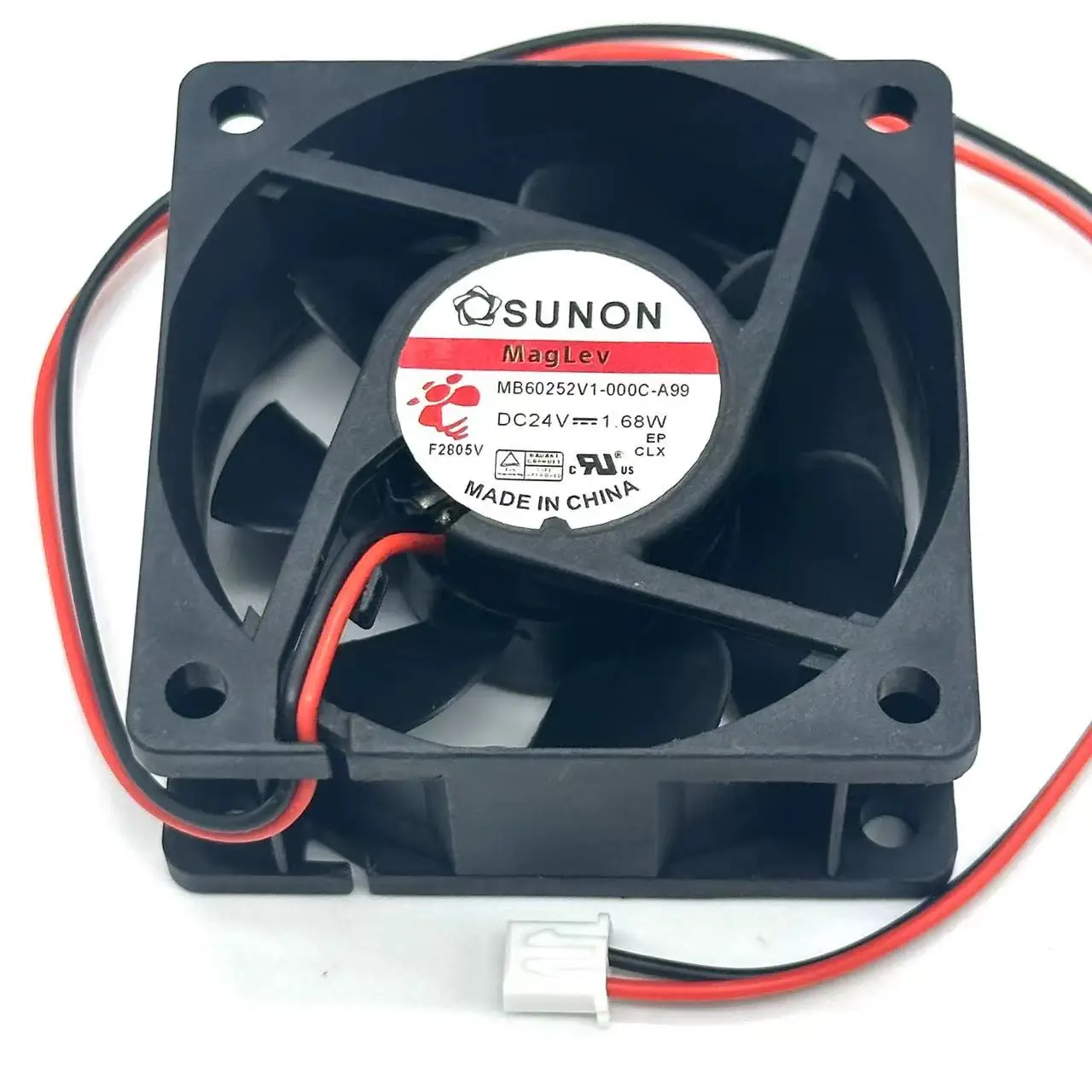 

SUNON MB60252V1-000C-A99 DC 24V 1.68W 60X60X25mm 2-Wire Server Cooling Fan