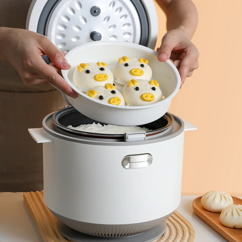 220V 2L Home Electric Rice Cooker Steaming Cooking Pot Non-stick Food Cooking Pot Machine Multi Cooker