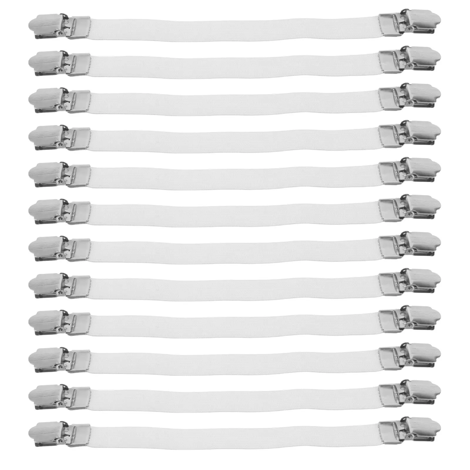 12Pcs Ironing Board Cover Fasteners Elastic Non-Slip Straps Keep Cover Flat Secure Bed Sheet Clips Holder for Home Hotel Ironing
