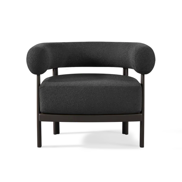 مقعد واحد كرسي أريكة من الألومنيوم نمط منجد مسند الظهر وسادة أثاث الفناء الخارجي الفنادق الحدائق ساحات الشقق #2