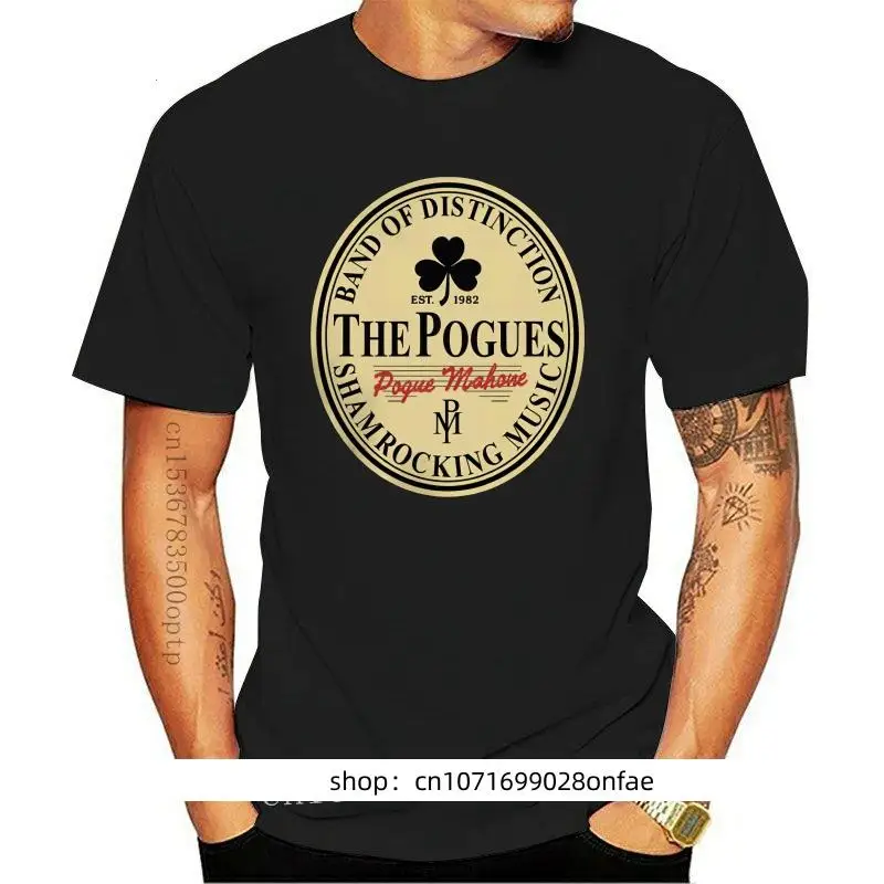 New FUNNY IRISH STOUT   POGUES TRIBUTE T SHIRT Irish Punk Music Parody Mash-Up Tee 2024 T Shirts Funny Tops Tee 2024 Unisex Funn