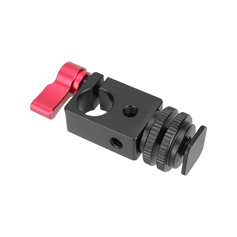 Morsetto a stelo singolo Standard 15mm CAMVATE con attacco per slitta freddo/caldo per Monitor/braccio magico/microfono/luce Flash/supporto LCD