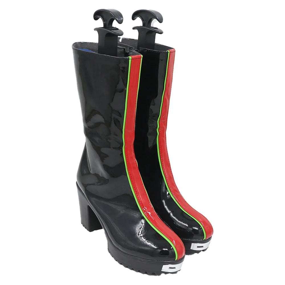 Kpop Demon Hunter Rumi PU Scarpe Stivali Gioco di ruolo Calzature Abiti Halloween Carnevale Festa Donne adulte Accessori per costumi cosplay