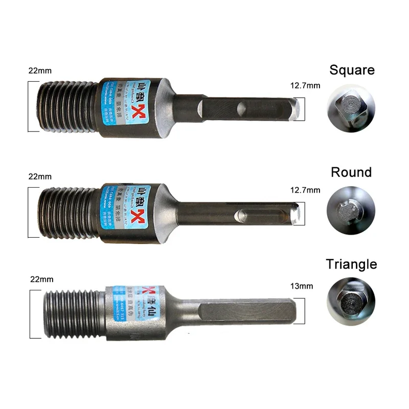M22 SDS Plus Drill Bit Adapter Connectors For Electric Hammer Electric Drill Converter Diamond Core Drill Bits Interface Adapter