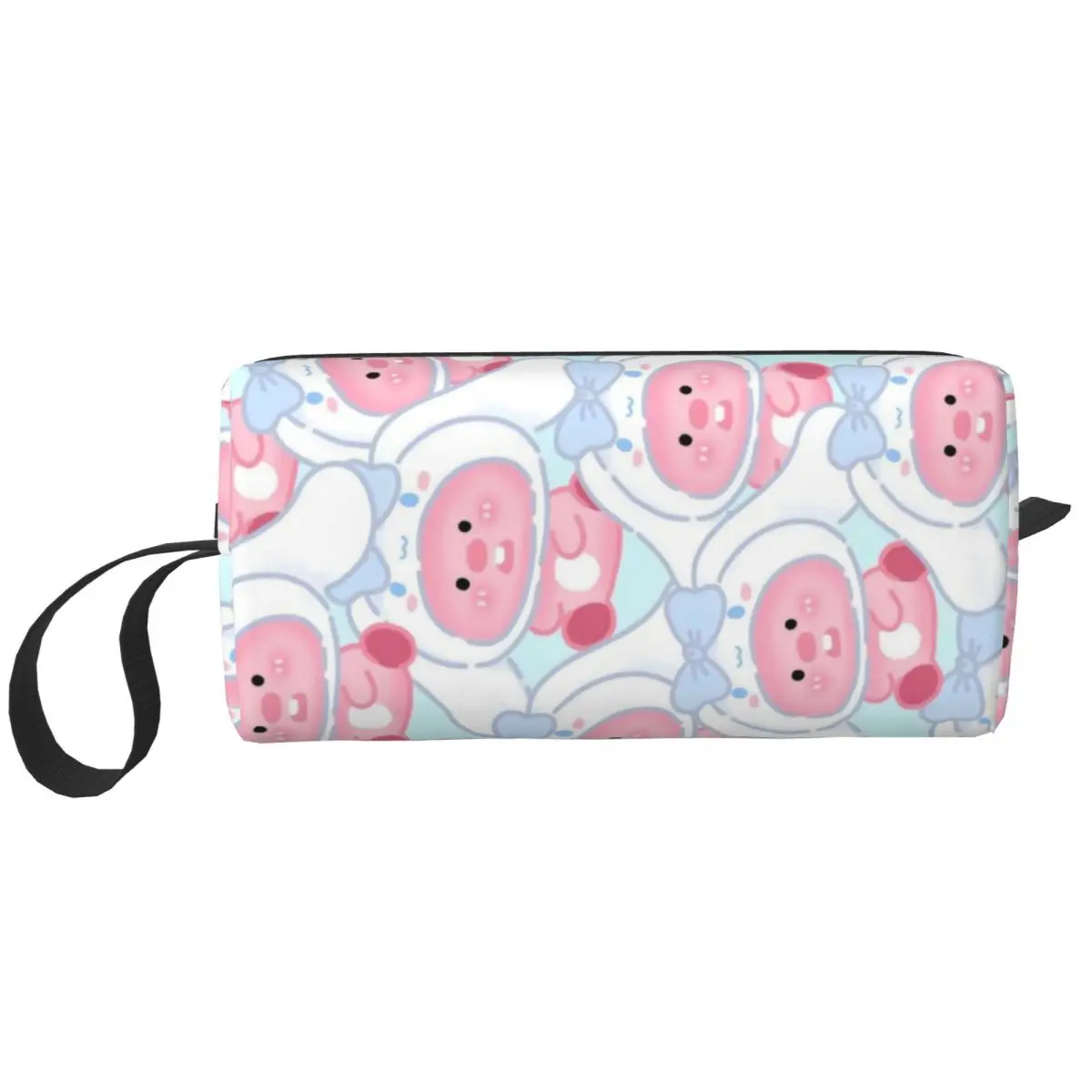 Kawaii Loopy Cartoon Beaver Makeup Bag Pouch Waterproof Cute Cosmetic Bag Travel Toiletry Bag Organizer Storage Purse Large