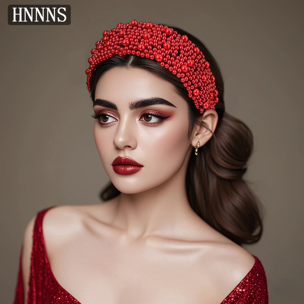 TOPQUEEN أضيق الحدود مصممة الزفاف الخرزة عصابات، المنسوجة يدويا أنيقة المرأة مأدبة قاعة الرقص إكسسوارات الشعر YXA153 #5