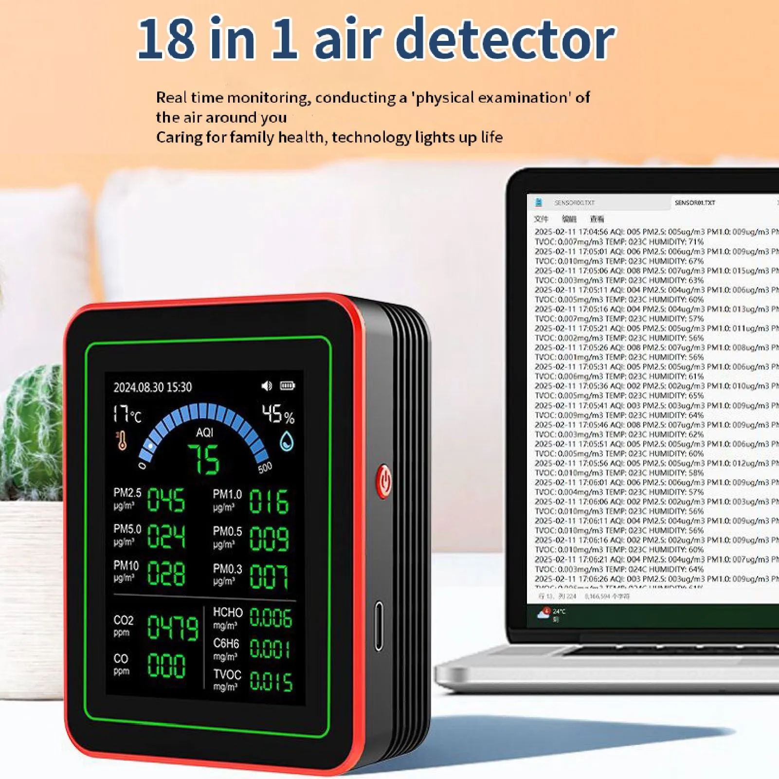 18 In 1 Air Quality…